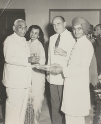 HH Maharaja Bahadur Sinhji Gohel of Palitana, picture taken in 1955