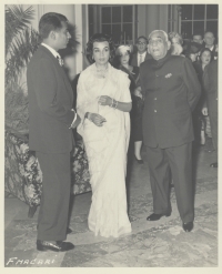 HH Maharaja Bahadur Sinhji along with his son Prince Shiv of Palitana (Palitana)