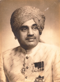 HH Thakore Sahib Shri Sir Bahadur Sinhji Man Sinhji, 26th Thakore Sahib of Palitana 1905-1964, born on 3rd April 1900, K.C.S.I., K.C.I.E., he was granted the title of Maharaja