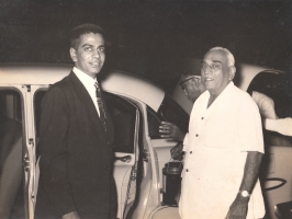 HH Thakore Sahib Shri Sir Bahadur Sinhji Man Sinhji along with his son Shivendra Sinhji Bahadur Sinhji Gohel of Palitana