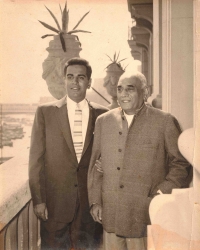 HH Thakore Sahib Shri Sir Bahadur Sinhji Man Sinhji along with his son Shri Shivendra Sinhji Bahadur Sinhji Gohel of Palitana (Palitana)