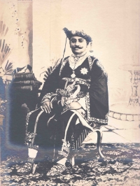 Thakore Sahib Shri Sir Man Sinhji Sur Sinhji, 25th Thakore Sahib of Palitana 1885-1905, born 7th June 1862, succeeded 24th November 1885, K.C.S.I. cr. 1896