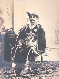 Thakore Sahib Shri Sir Man Sinhji Sur Sinhji, 25th Thakore Sahib of Palitana 1885-1905, born 7th June 1862, succeeded 24th November 1885, K.C.S.I. cr. 1896
