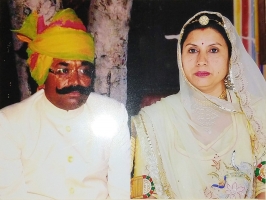Late Thakur Narendra Singh Ji Saheb and Thakurani Veena Kanwar of Sindrath