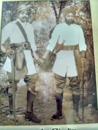 On the Right Side Rawat Anop Singh Begun with Bavji Sobhag Singh Ji Parsoli on hunting