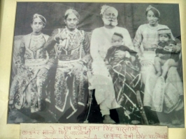 Rao Ratan Singh Ji Parsoli in mid and on extreme left is Bavji Sobhag Singh Ji Parsoli