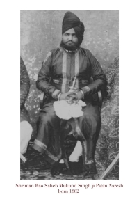 Rajarshi Rao Saheb Mokund Singh Tanwar