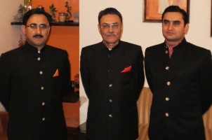 Wg.Cdr Raja Abhay Singh, RK Anirudh and RK Akshay Singh (Pawayan)