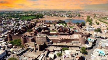 Aerial view of Pokaran Fort (Pokhran)