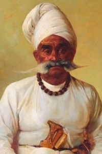 HH Maharaja Rana Saheb Shri VIKMATJI KHIMAJI of PORBANDAR (Porbandar)