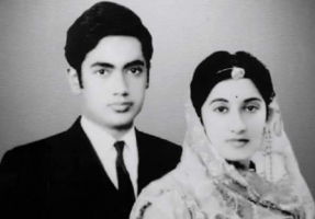 Raja Digvijay Singh with wife Rani Asha Kumari (Raghogarh)