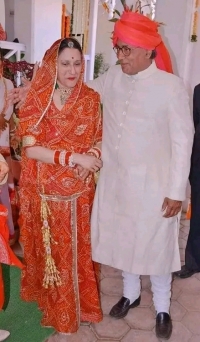 Raja Shri Digvijay Singh Ji with his wife Rani Asha Singh Ji (Raghogarh)