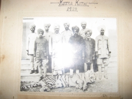 Birendra Singh during Shikar, 1928 (Rajgarh)