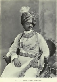 Maharana Shri Sir Chhatrasinhji Gambhirsinhji of Rajpipla. (Rajpipla)