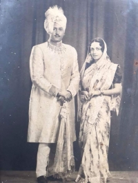 Maharajkumar Basant Narain Singh with Kunwarani Vijya Raje (Ramgarh)