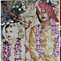 Maharajkumari Priyamvada Ssingh Judev with her husband Rajkumar Shatrunjay Pratap Singh Judev