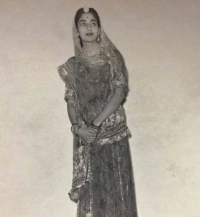 Maharani Giriraj Kumari Singh Ji, wife of Maharaja Samar Singh Rajawat of Rampura, who was the daughter of Rao Sahab Himmat Singh Ji Chauhan, the ruler of Garhi