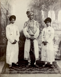 Maharaj Jai Singh Saheb (L), Maharaj Roop Singh Saheb (M), Maharaj Anand Singh Saheb (R)
