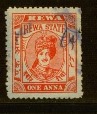 1 aana stamp of Rewah State