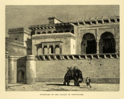Courtyard of Govindgarh Palace Rewah 1878 (Rewah)