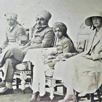 Maharaja Gulab Singh Judeo Bahadur with son Martand Singh Judeo Bahadur