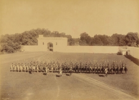 Main entrance gate of Govindgarh Palace of Maharaja Rewah