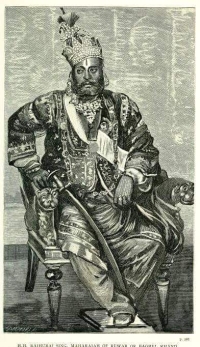 Sketch of Maharaja Raghuraj Singh Judeo Bahadur (Rewa) (Rewah)