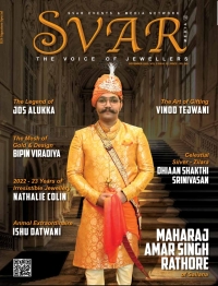 Maharaj Amar Singh Rathore on the cover of SVAR magzine