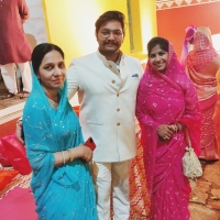Rani Saheba Naresh Kumari, Maharaj Amar Singh Rathore and Kuwarani Divya of Sailana