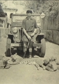 HH Rana Bahadur Surendra Bahadur Singh after hunting expedition