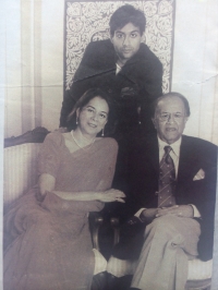 Rani Shefali Singh, Prince Samar Singh and Maharaja Narendra Singh (Sarila)