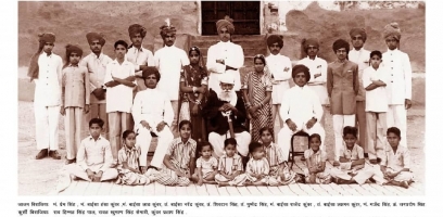 Rawat Khuman Singh Ji and Kunwar Pratap Singh Ji of Semari with Rawat Himmat Singh Ji of Pal (Semari)