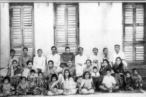 Group photo of Seraikella royal members in Seraikella House, Calcutta