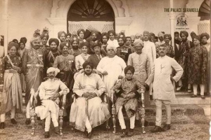 Maharaja Shri Aditya Pratap Singh Deo Sahib of Seraikella with Lt Gen. HH Maharaja Shri Sir Bhupinder Singh Sahib of Patiala