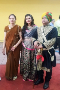 Raja Dr. Ashok Thakur with Princess Dr. Shikha Thakur and Rani Sharesta Thakur