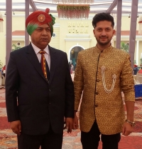 Raja Dr. Ashok K. Thakur with Son Tikka Dr. Thakur Digvijay Singh (Siba)