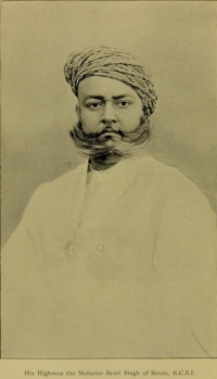 His Highness Maharao KESARI SINGHJI Bahadur, Maharao of Sirohi 1875/1920 (Sirohi)