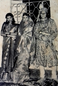 Pato Jema Manoj Manjari Devi with San Jema Manjula Manjari Devi & late Raja Hrudya Chandra Dev (Surangi)