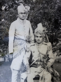 Raja Kirti Chandra Deo with Sandeo Jaychandra Deo (Surangi)