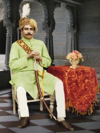 Yeshwantrao Prataprao Deshmukh Pawar, photograph taken at the Shanker Bhavan Palace, Surgana, dated 1937 (Surgana)