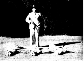 Maharajah Ramanuj Pratap Singh Deo shot three of the last cheetahs in India in 1948, in Surguja State, Madhya Pradesh. this photo to the Journal of the Bombay Natural History Society. (Surguja)