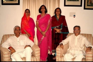 Mahraja Tribhuneshwar Saran Singh Deo with his brother and sister