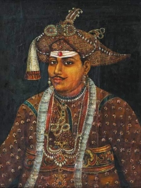 His Highness Choladesadhipati Shrimant Rajasri Maharaja Kshatrapati Sri Serfoji II [Sarabhoji] Raje Sahib Bhonsle Chhatrapati Maharaj, Raja of Tanjore.