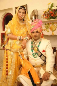 Rao Kirti Pratap with wife Rajeshwari singh rajvi