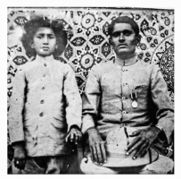 Raj Shree Thakur Rao Saheb Shree Durganarayan singhji with his son Kuwar Mohanpal Singhji