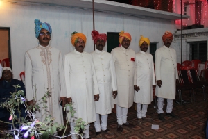Shri Thakur Lal Sahab Maharaj Kumar Mahendra Pratap Singh Ji with his five brothers (Tikuri)