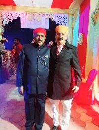 Shri Thakur Lal sahab Mahendra Pratap Singh Parihar Ji Sahab Bahadur of Tikuri along with Raja Yash Vardhan Singh of Sohagpur