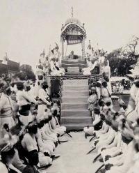 H.H Maharana Bhupal Singh Ji Bahadur Sahib at his Raj Durbar (Udaipur)