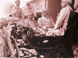 H.H Maharana Bhupal Singh Ji Mewar with H.H Maharaja Ganga Singh Ji Bikaner