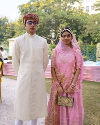 Maharajkumar Saheb Bavjiraj Devajaditya Singh ji Mewar and Maharajkumari Saheba Baijiraj Jayati Kumari ji Mewar